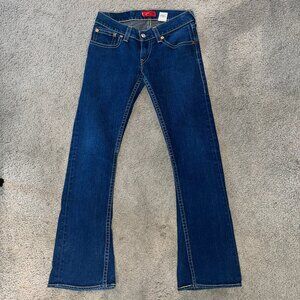 LEVI'S TYPE 1 JEANS  TOUGH BOOT WESTERN FLARE LEG LOW RISE - JUNIOR 7M = W27 L32